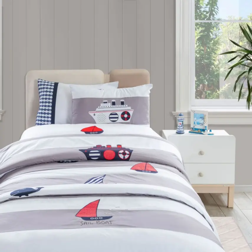 Pierre Cardin Marin Tek Kişilik Nevresim Takımı 3lü - 1