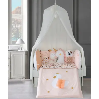 Pierre Cardin White Swan 75*130 Bebek Uyku Seti