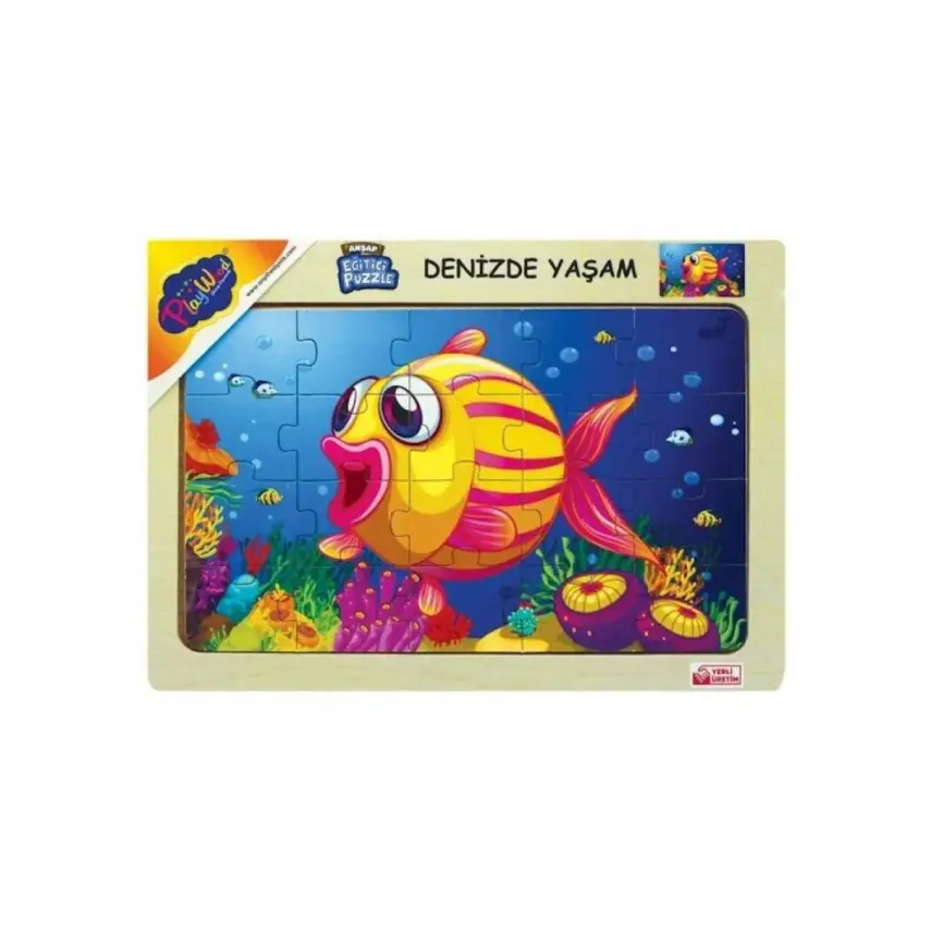 Playwood Ahşap Eğitici Puzzle Denizde Yaşam - 2