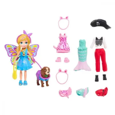 Polly Pocket ve Hayvan Dostu Kostüm Giyiyor Oyun Seti