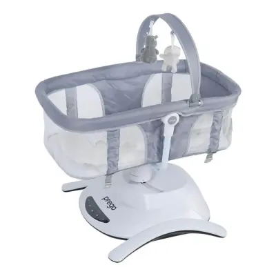 Prego 4086 Yummy Portbebeli Müzikli Elektrikli Sallanabilir Beşik Gri - 5