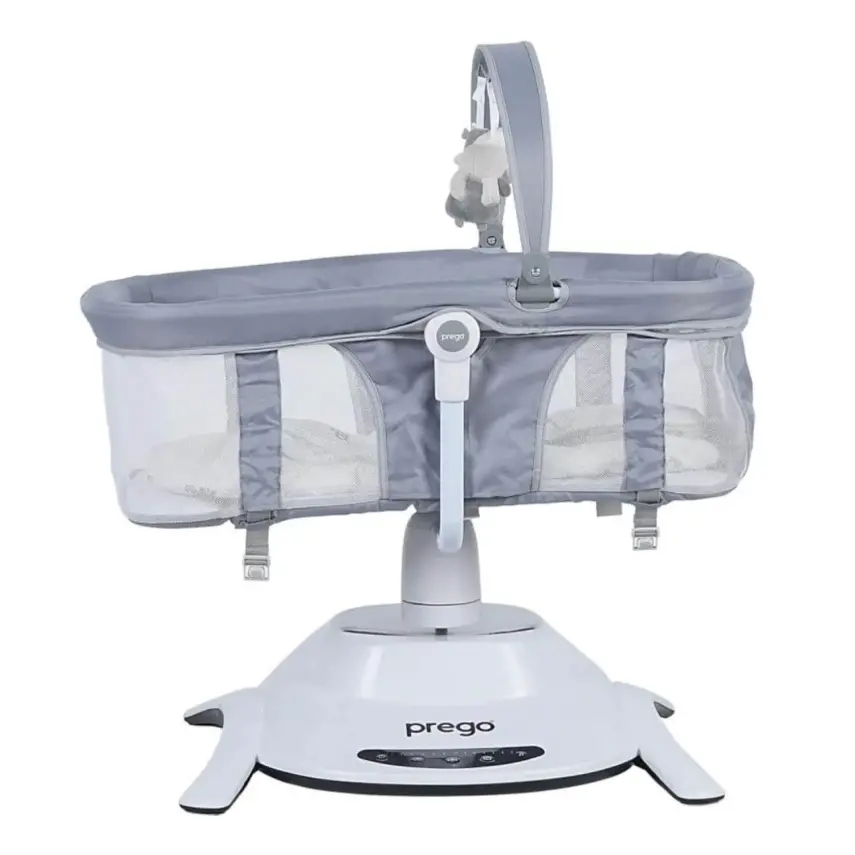 Prego 4086 Yummy Portbebeli Müzikli Elektrikli Sallanabilir Beşik Gri - 12