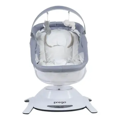 Prego 4086 Yummy Portbebeli Müzikli Elektrikli Sallanabilir Beşik Gri - 2