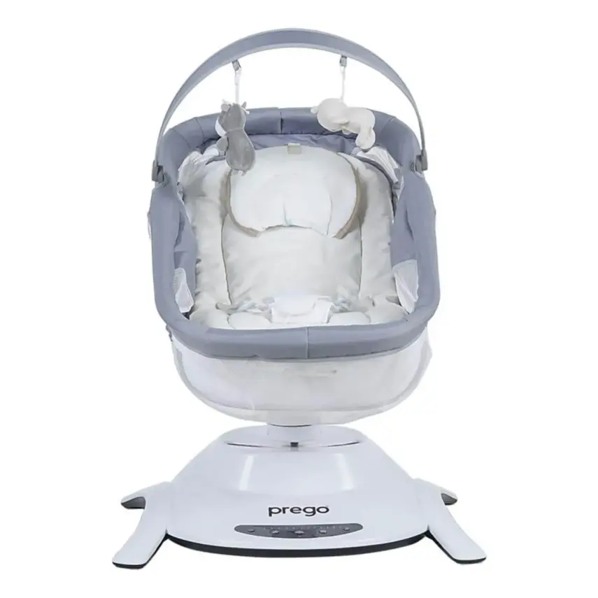 Prego 4086 Yummy Portbebeli Müzikli Elektrikli Sallanabilir Beşik Gri - 2
