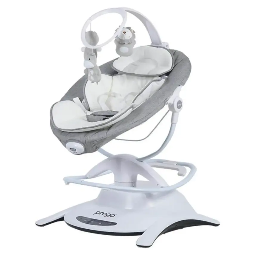 Prego 4086 Yummy Uzaktan Kumandalı Elektrikli Beşik Gri - 9