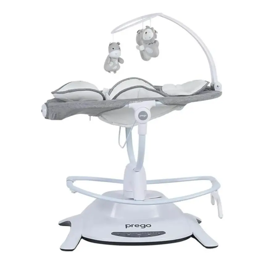 Prego 4086 Yummy Uzaktan Kumandalı Elektrikli Beşik Gri - 20