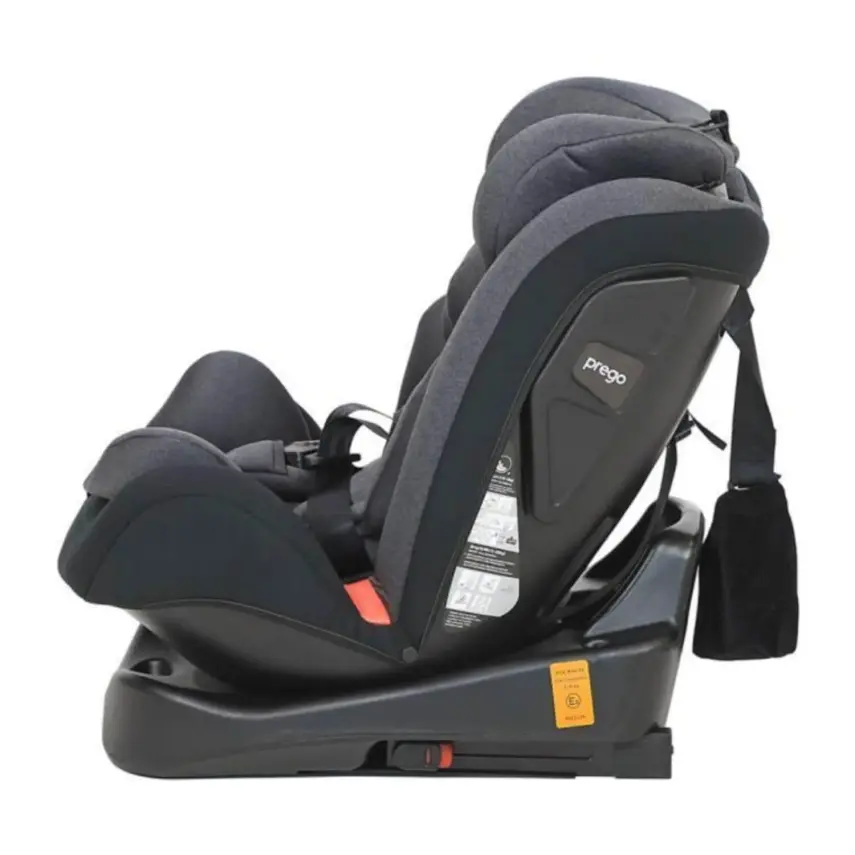 Prego 4088 Strongfix  360° Dönebilen 0-36 kg Isofix'li Oto Koltuğu Füme - 8