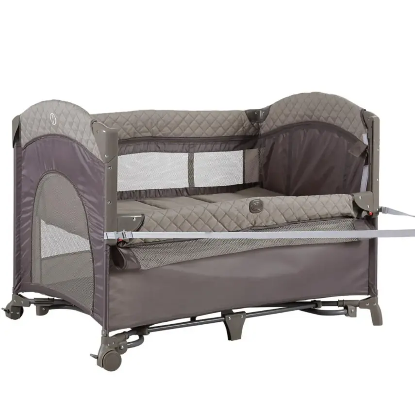 Prego 8040 Miami Premium Anne Yanı Oyun Parkı 70x120 cm Bej - 5
