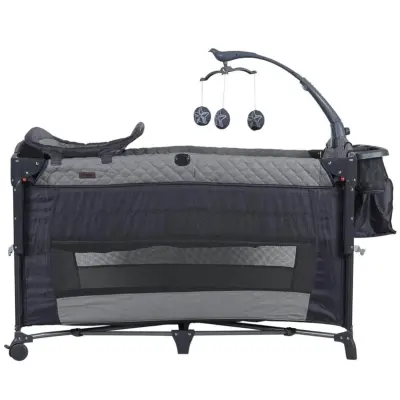 Prego 8040 Miami Premium Anne Yanı Oyun Parkı 70x120 cm Gri - 14