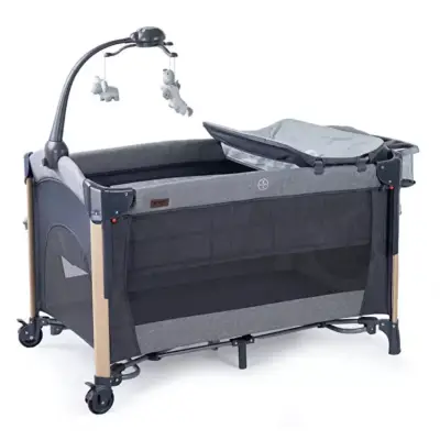 Prego 8069 Elips Plus Anne Yanı Oyun Parkı 70x120 cm Gri