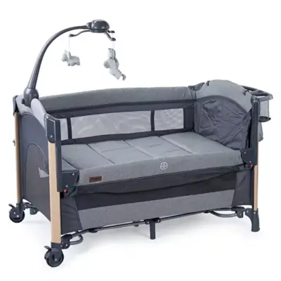 Prego 8069 Elips Plus Anne Yanı Oyun Parkı 70x120 cm Gri - 3