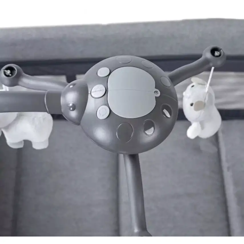 Prego 8069 Elips Plus Anne Yanı Oyun Parkı 70x120 cm Gri - 6