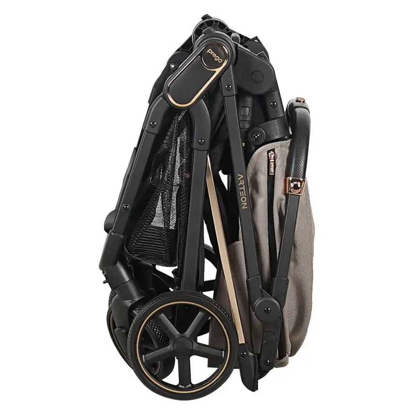 Prego Arteon Çift Yönlü Travel Sistem- Seyahat Sistem Hafif Kolay Katlanabilir Bebek Arabası Bej 2244 - 4