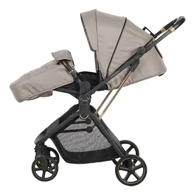 Prego Arteon Çift Yönlü Travel Sistem- Seyahat Sistem Hafif Kolay Katlanabilir Bebek Arabası Bej 2244 - 5
