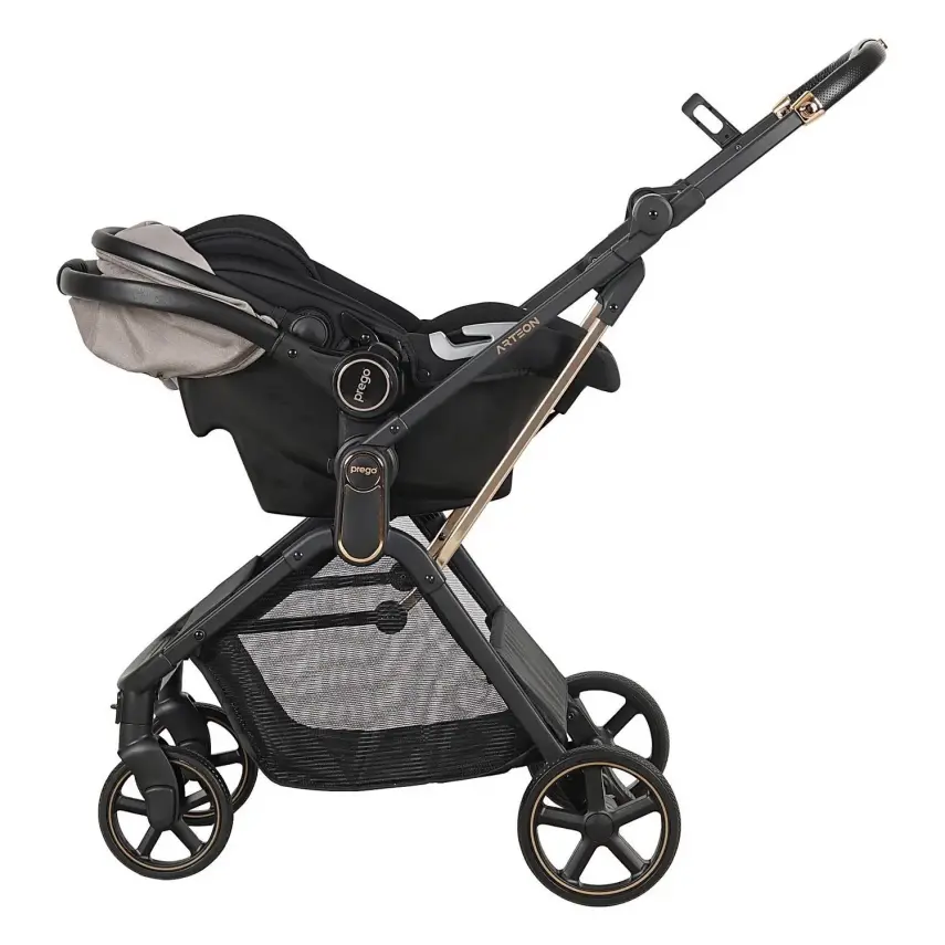 Prego Arteon Çift Yönlü Travel Sistem- Seyahat Sistem Hafif Kolay Katlanabilir Bebek Arabası Bej 2244 - 9