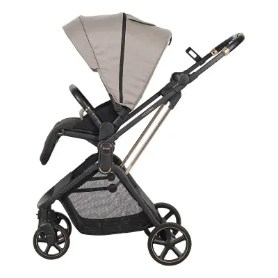 Prego Arteon Çift Yönlü Travel Sistem- Seyahat Sistem Hafif Kolay Katlanabilir Bebek Arabası Bej 2244 - 3