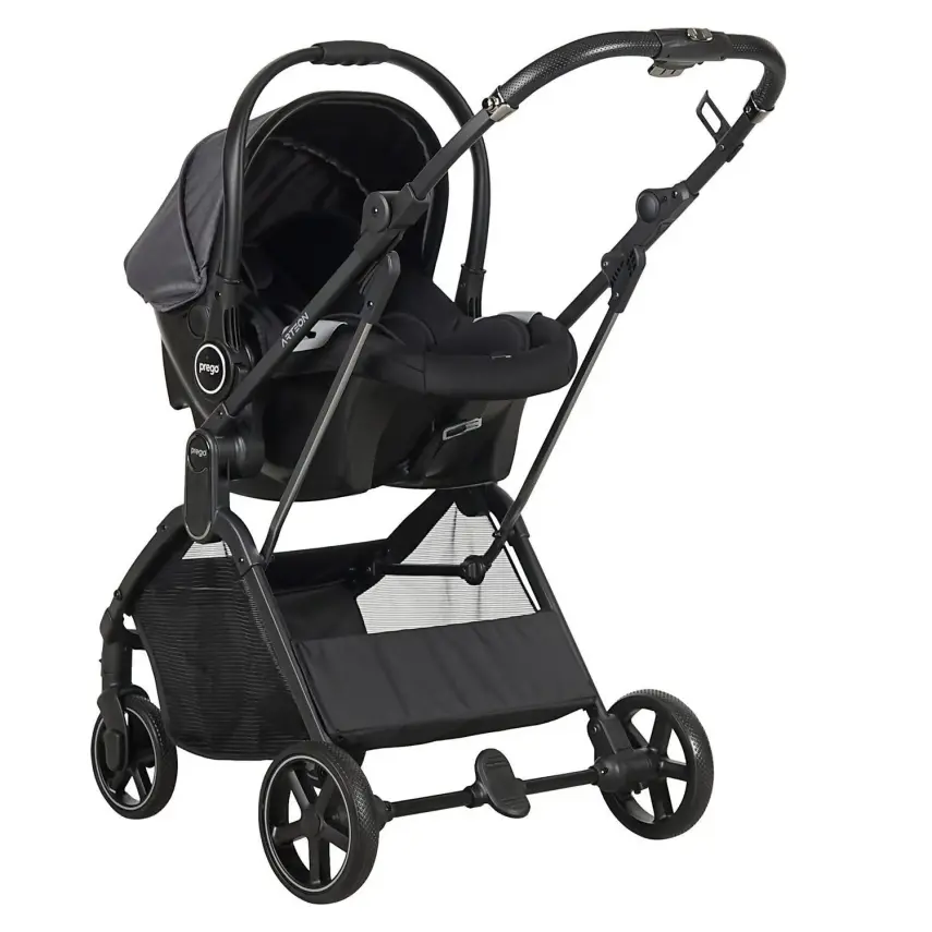 Prego Arteon Çift Yönlü Travel Sistem- Seyahat Sistem Hafif Kolay Katlanabilir Bebek Arabası Gri 2244 - 4