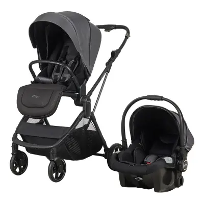 Prego Arteon Çift Yönlü Travel Sistem- Seyahat Sistem Hafif Kolay Katlanabilir Bebek Arabası Gri 2244 - 2