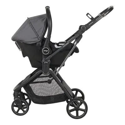 Prego Arteon Çift Yönlü Travel Sistem- Seyahat Sistem Hafif Kolay Katlanabilir Bebek Arabası Gri 2244 - 5