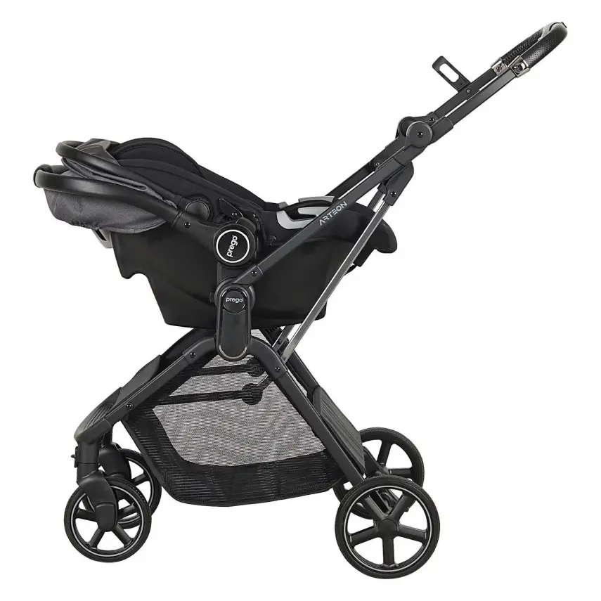 Prego Arteon Çift Yönlü Travel Sistem- Seyahat Sistem Hafif Kolay Katlanabilir Bebek Arabası Gri 2244 - 7