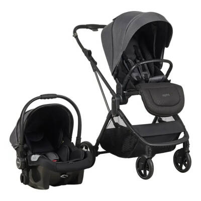 Prego Arteon Çift Yönlü Travel Sistem- Seyahat Sistem Hafif Kolay Katlanabilir Bebek Arabası Gri 2244