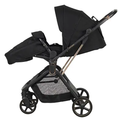 Prego Arteon Çift Yönlü Travel Sistem- Seyahat Sistem Hafif Kolay Katlanabilir Bebek Arabası Siyah 2244  - 7