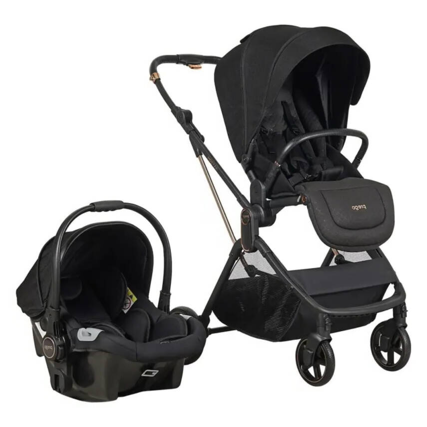 Prego Arteon Çift Yönlü Travel Sistem- Seyahat Sistem Hafif Kolay Katlanabilir Bebek Arabası Siyah 2244  - 1