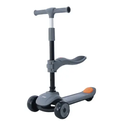 Prego Bluetooth Özellikli Işıklı Katlanabilir  Nitro Scooter Gri