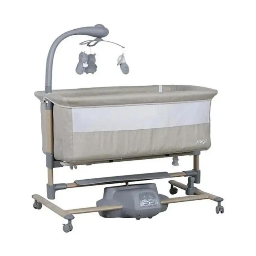 Prego Carmela Anne Yanı Elektrikli Uzaktan Kumandalı Dönenceli Beşik- Bej - 3