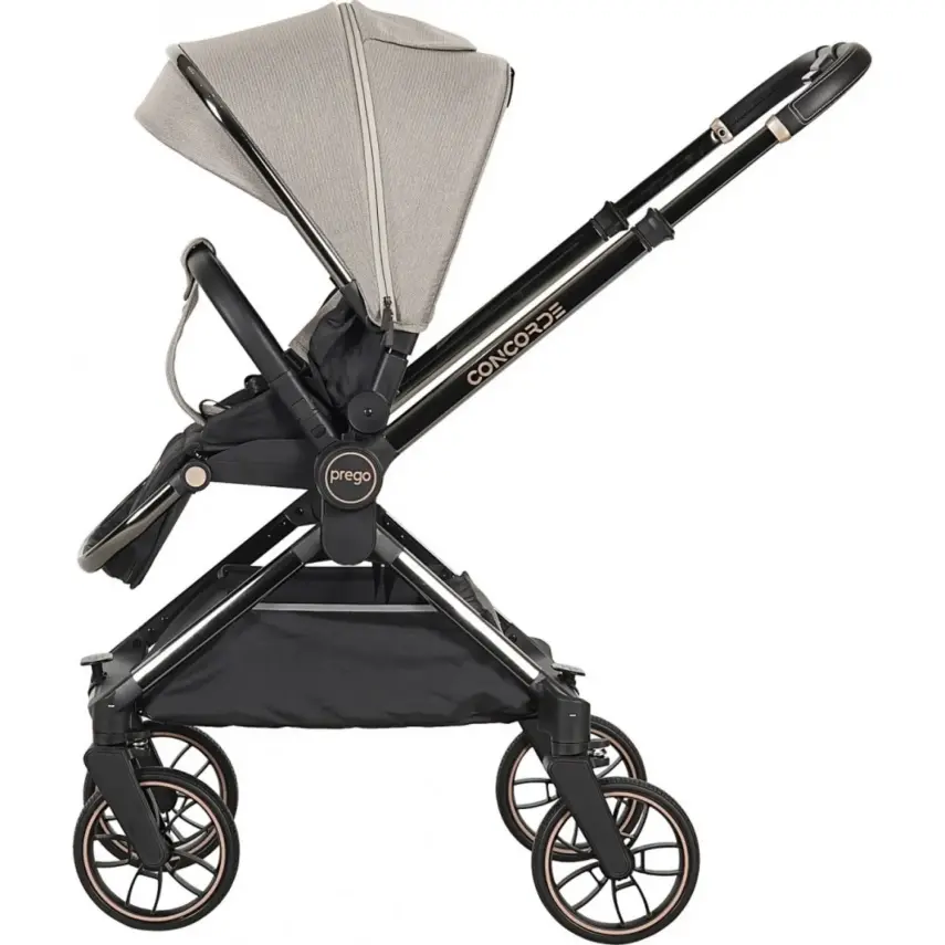 Prego Concorde Çift Yönlü Kompakt Travel Sistem Bebek Arabası Bej 2067 - 5