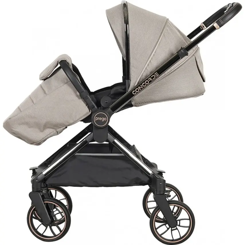 Prego Concorde Çift Yönlü Kompakt Travel Sistem Bebek Arabası Bej 2067 - 9