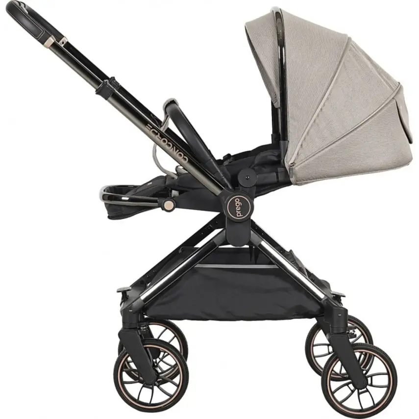 Prego Concorde Çift Yönlü Kompakt Travel Sistem Bebek Arabası Bej 2067 - 6