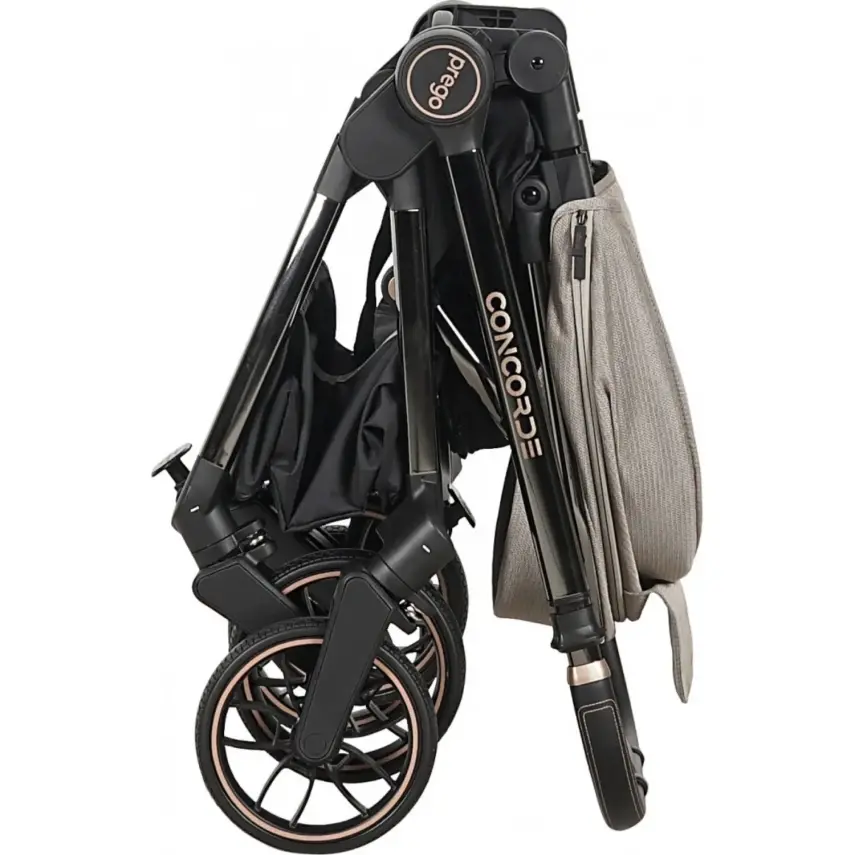 Prego Concorde Çift Yönlü Kompakt Travel Sistem Bebek Arabası Bej 2067 - 10