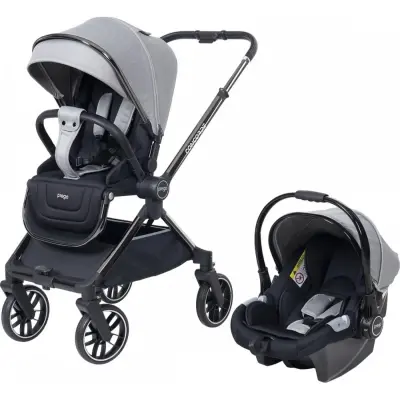 Prego Concorde Çift Yönlü Kompakt Travel Sistem Bebek Arabası Gri 2067  - 2