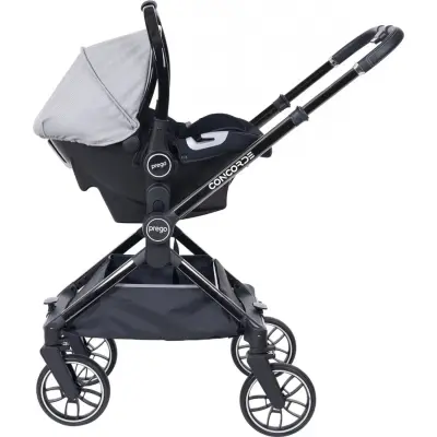 Prego Concorde Çift Yönlü Kompakt Travel Sistem Bebek Arabası Gri 2067  - 7