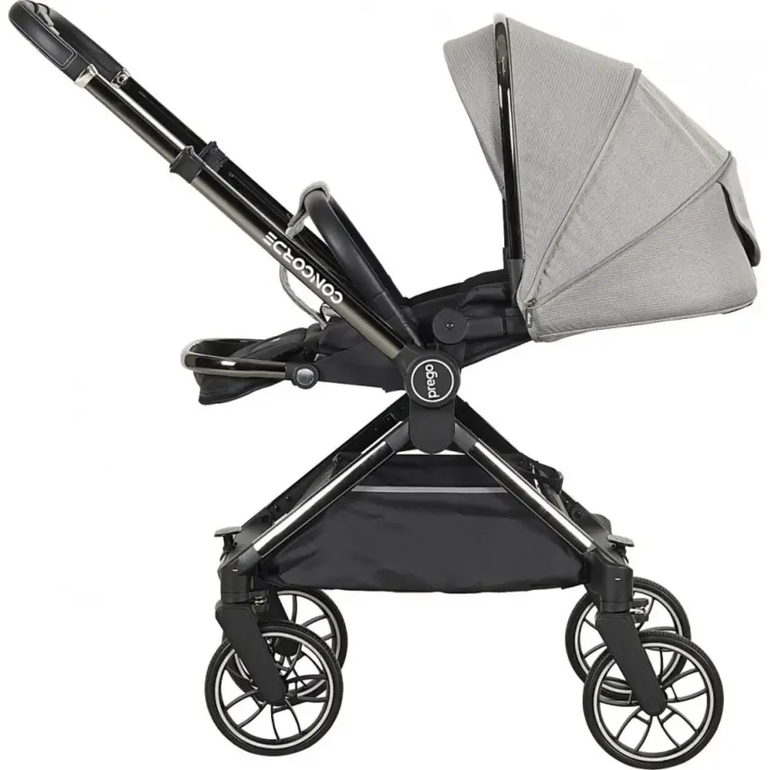 Prego Concorde Çift Yönlü Kompakt Travel Sistem Bebek Arabası Gri 2067  - 10
