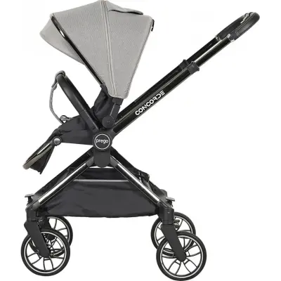 Prego Concorde Çift Yönlü Kompakt Travel Sistem Bebek Arabası Gri 2067  - 4