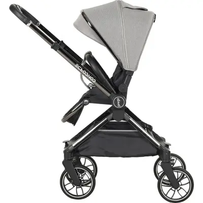 Prego Concorde Çift Yönlü Kompakt Travel Sistem Bebek Arabası Gri 2067  - 5