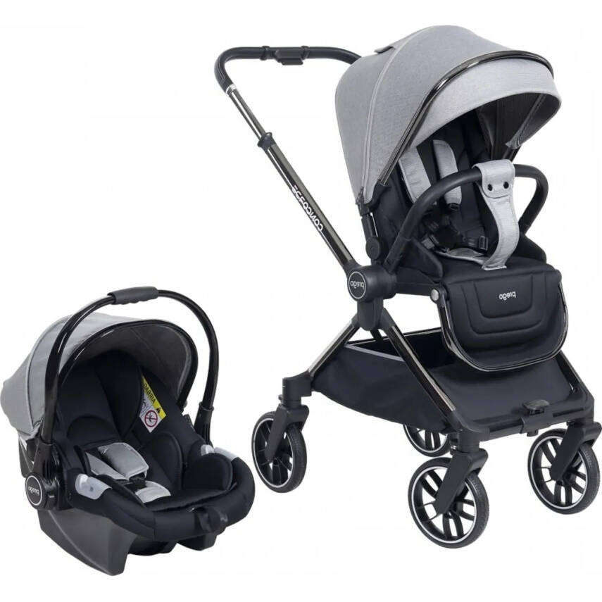 Prego Concorde Çift Yönlü Kompakt Travel Sistem Bebek Arabası Gri 2067  - 1