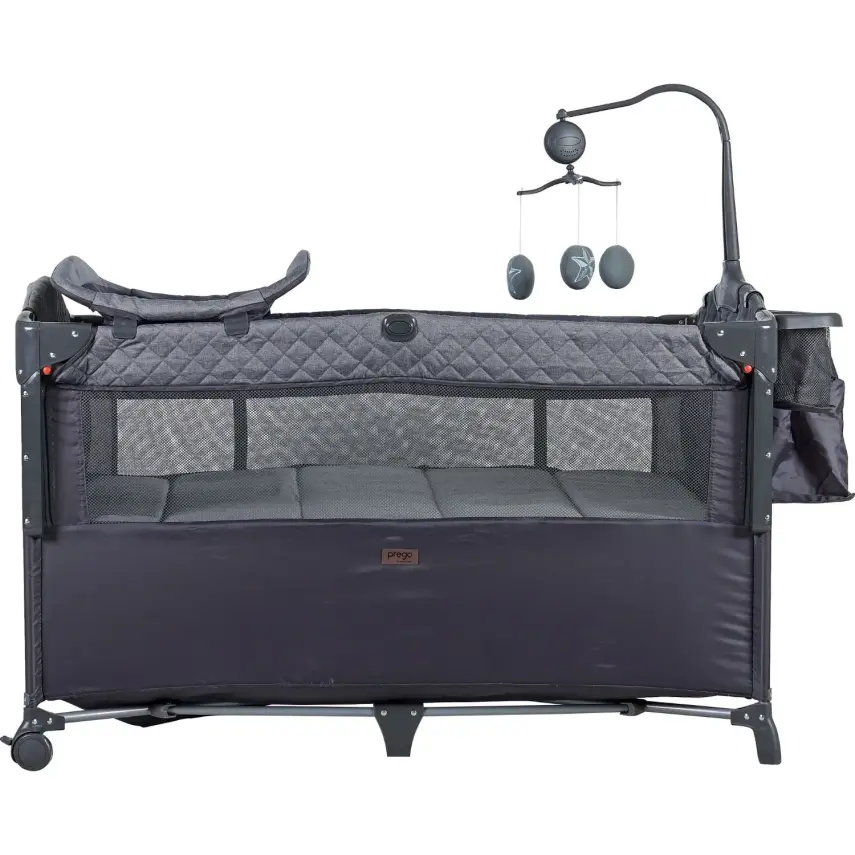 Prego Miami Plus Anne Yanı Oyun Parkı 70x120 cm Füme 8044 - 3