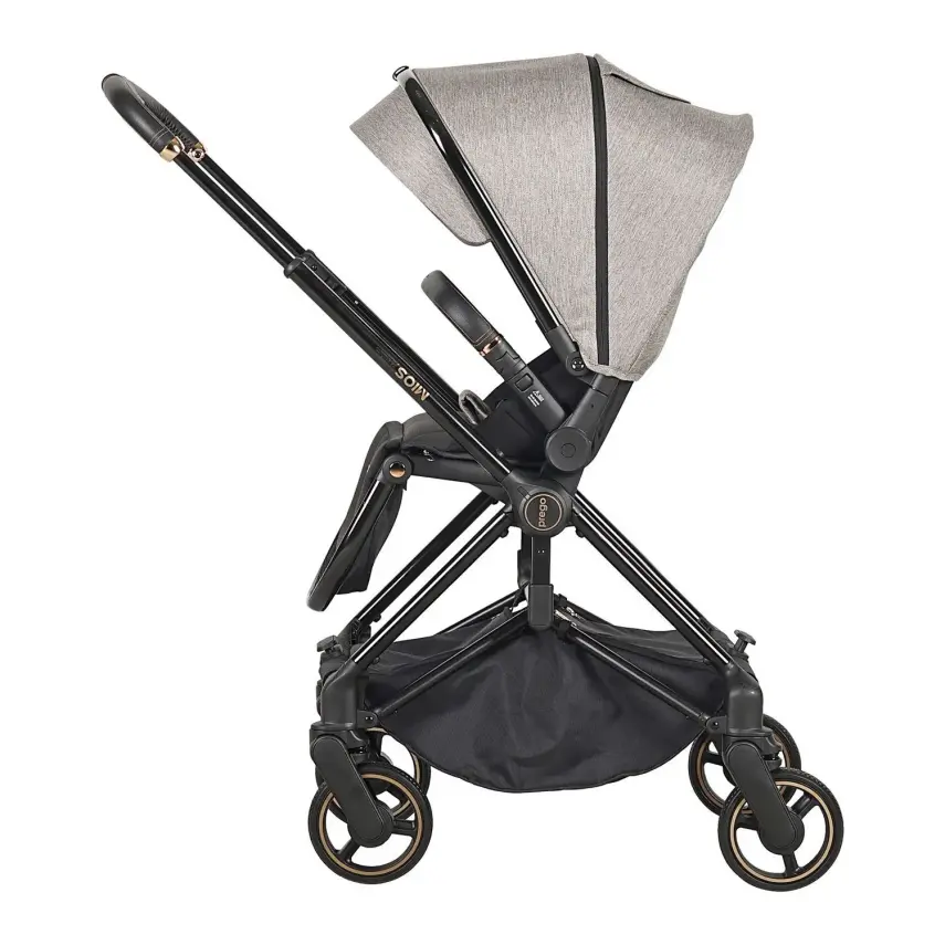 Prego Mios Premium Travel Sistem Çift Yönlü Kompakt Katlanabilir Bebek Arabası Bej 2099  - 3