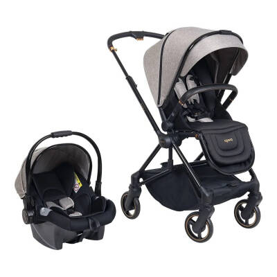 Prego Mios Premium Travel Sistem Çift Yönlü Kompakt Katlanabilir Bebek Arabası Bej 2099