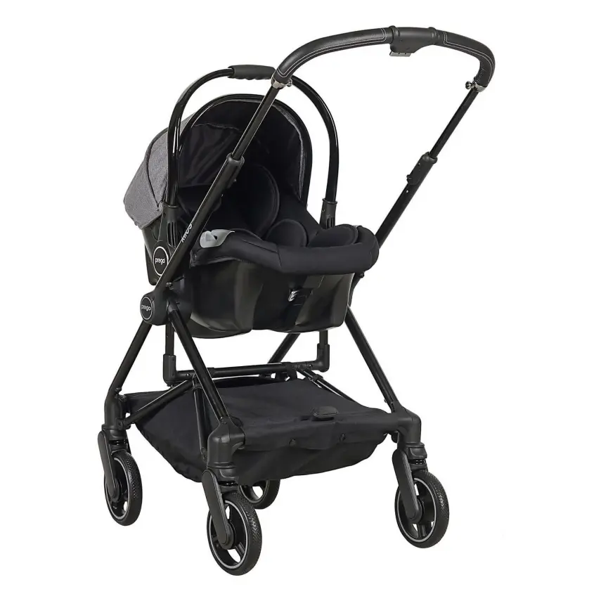 Prego Mios Premium Travel Sistem Çift Yönlü Kompakt Katlanabilir Bebek Arabası Gri 2099  - 3