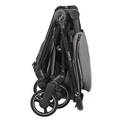 Prego Mios Premium Travel Sistem Çift Yönlü Kompakt Katlanabilir Bebek Arabası Gri 2099  - 7