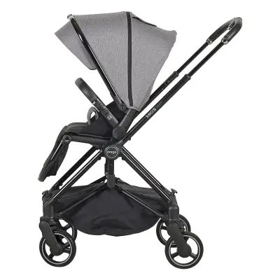 Prego Mios Premium Travel Sistem Çift Yönlü Kompakt Katlanabilir Bebek Arabası Gri 2099  - 4