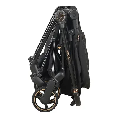 Prego Mios Premium Travel Sistem Çift Yönlü Kompakt Katlanabilir Bebek Arabası Siyah 2099 - 4