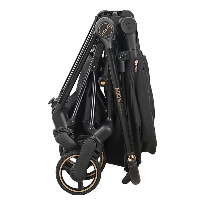 Prego Mios Premium Travel Sistem Çift Yönlü Kompakt Katlanabilir Bebek Arabası Siyah 2099 - 4