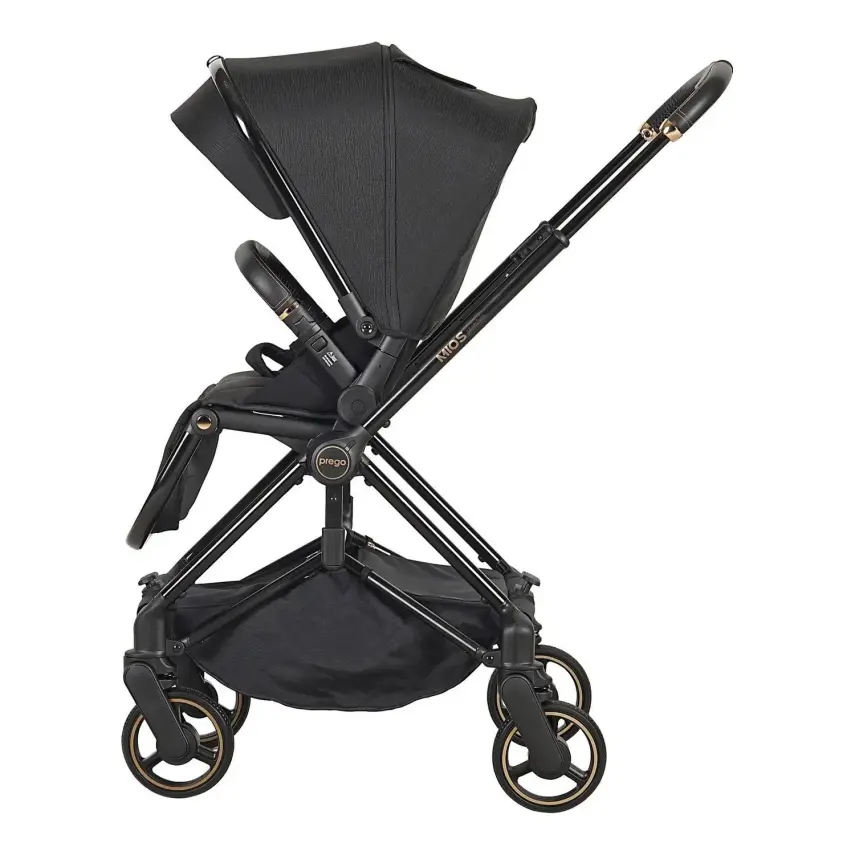 Prego Mios Premium Travel Sistem Çift Yönlü Kompakt Katlanabilir Bebek Arabası Siyah 2099 - 3