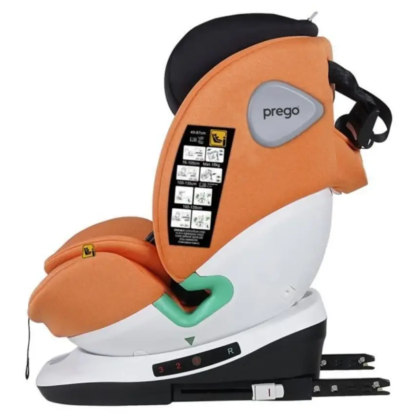 Prego Q9000 Cosmofix I-Size Oto Koltuğu 0-36 Kg Turuncu - 8