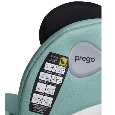 Prego Q9000 Cosmofix I-Size Oto Koltuğu 0-36 Kg Yeşil - 3